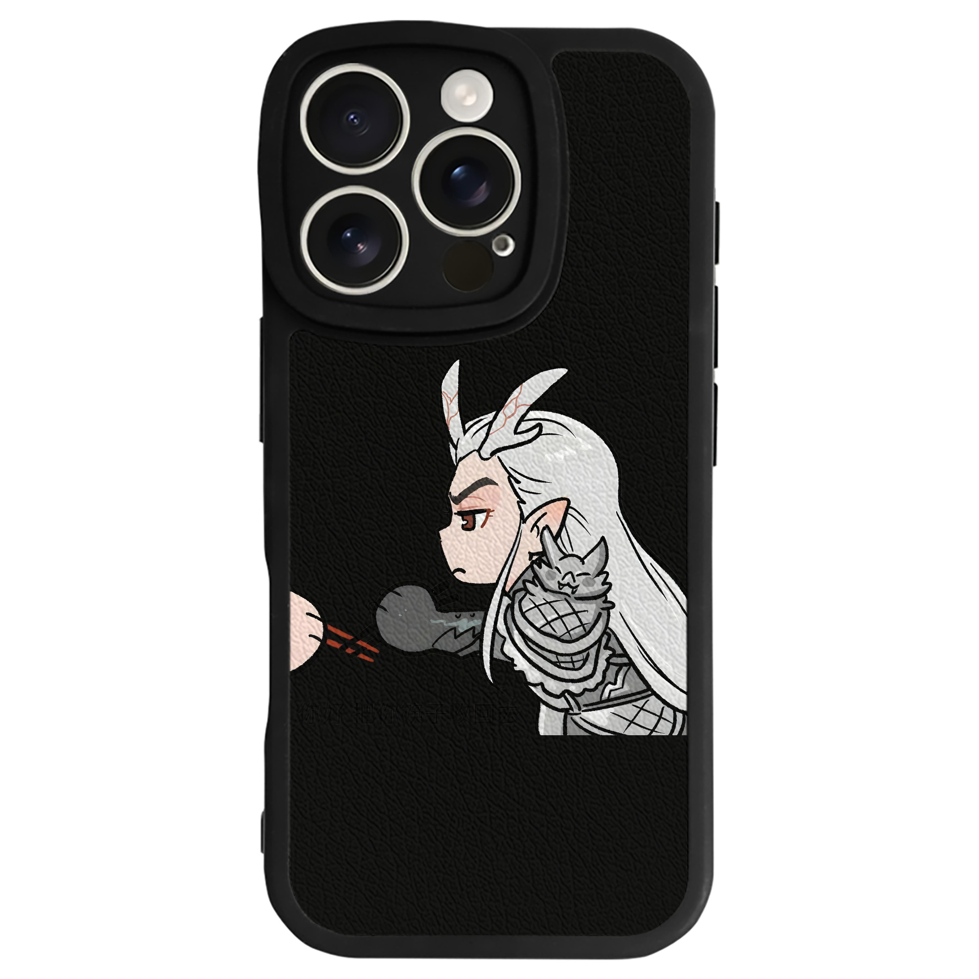 （画像用） Ne Zha 2 ナタ 魔童の大暴れ 【iPhone 16シリーズ対応】シリコンスマホケース（レザー調） 材質：シリコン